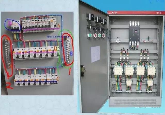 詳細說明了電氣設計中配電箱配電柜的接線圖。